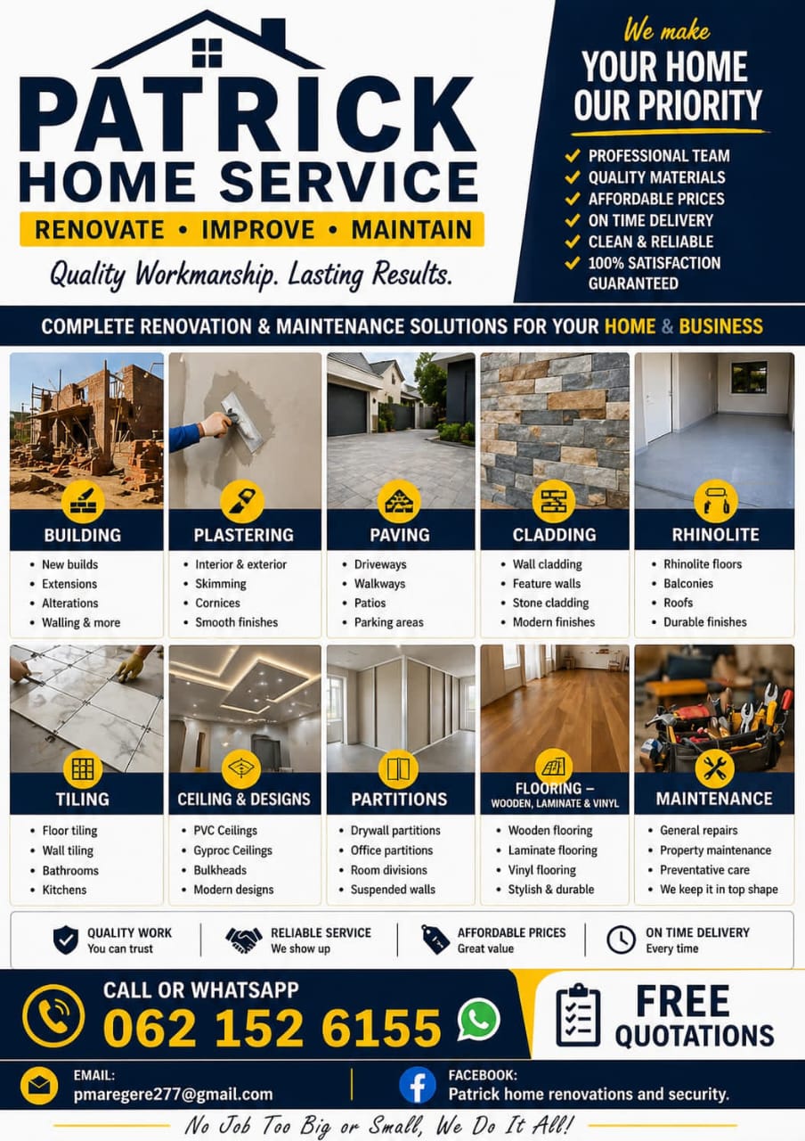 Patrick Home Services brochure